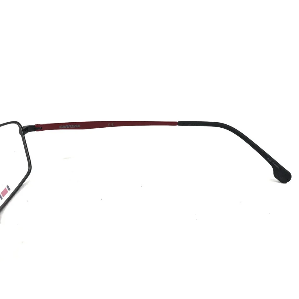Carrera Eyeglasses Frames 8867 003 Matte Black Red Rectangle Titanium 55-18-145
